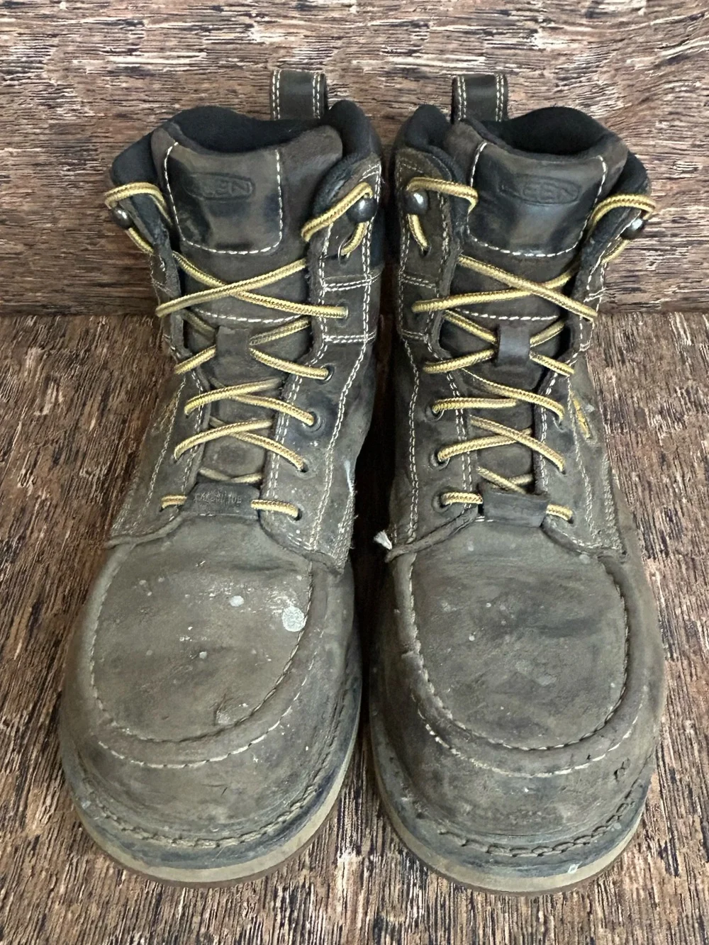 KEEN Utility 6” Cincinnati Waterproof Brown Work Boots Carbon Toe Men’s US 10 D